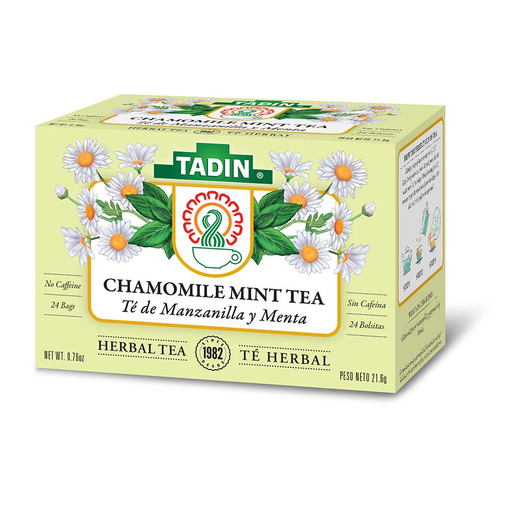 Foto 2 pulgar | Té De Hierbas Tadin Manzanilla Con Menta 24 Bolsas Sin Cafeína - Venta Internacional.