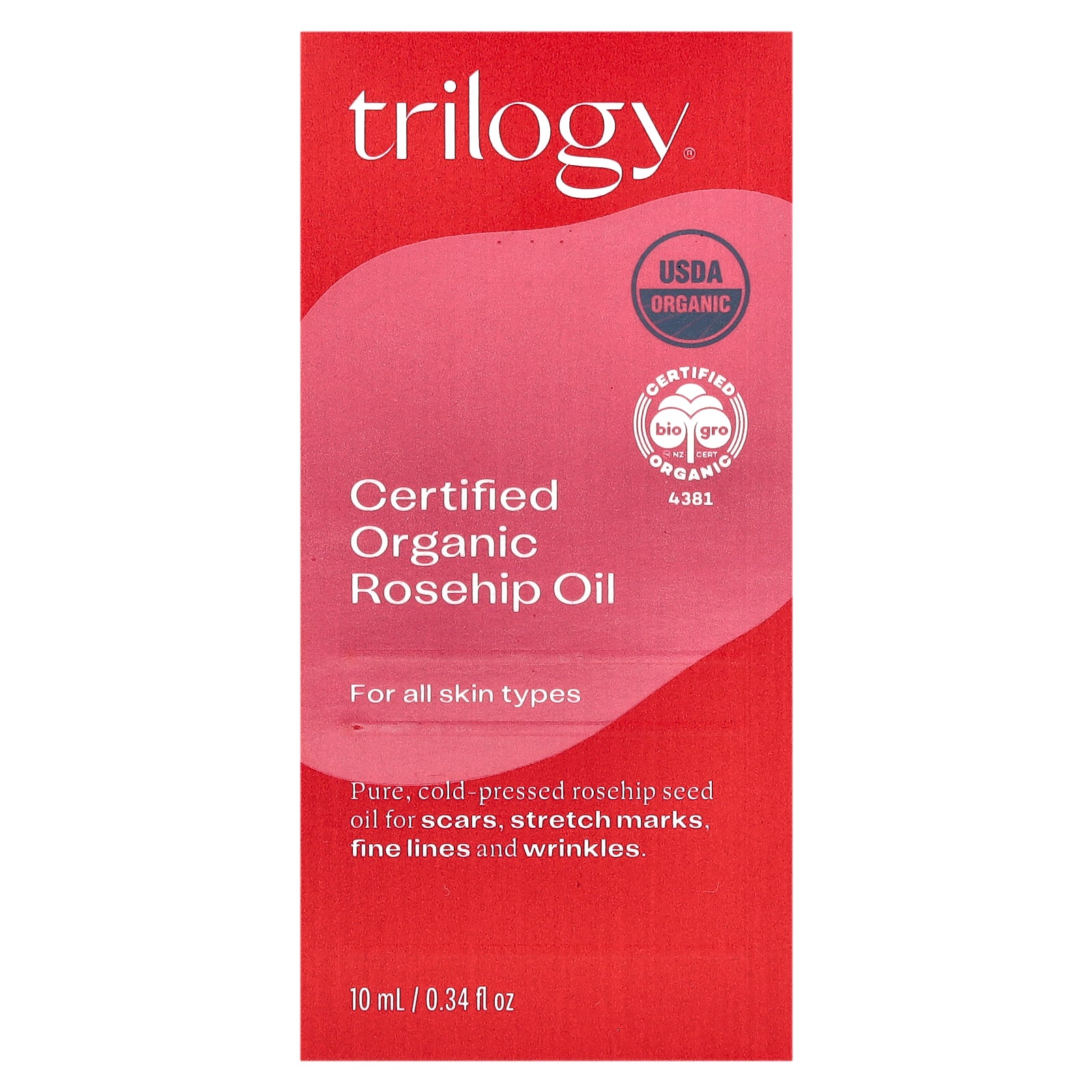 Foto 2 | Aceite De Rosa Mosqueta Certificado Orgánico Trilogy  10 Ml - Venta Internacional.