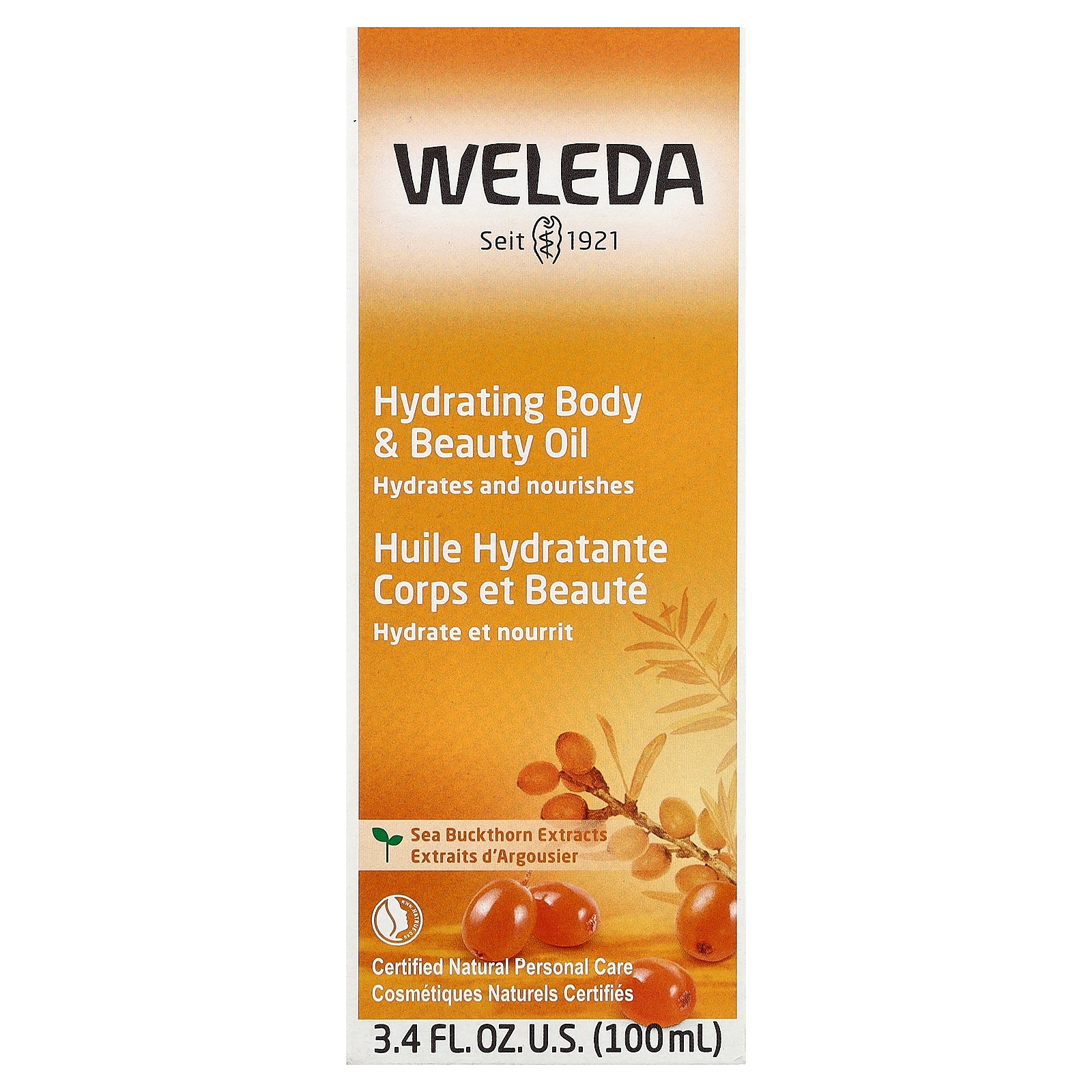 Foto 3 pulgar | Aceite Corporal Y De Belleza Weleda Hidratante Con Espino Amarillo 100 Ml - Venta Internacional.