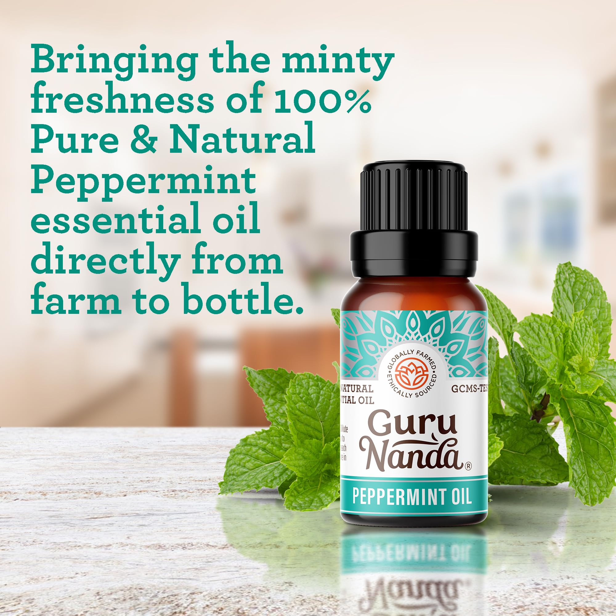 Foto 4 pulgar | Aceite Esencial De Menta Gurunanda  15 Ml  100% Puro Y Natural - Venta Internacional.