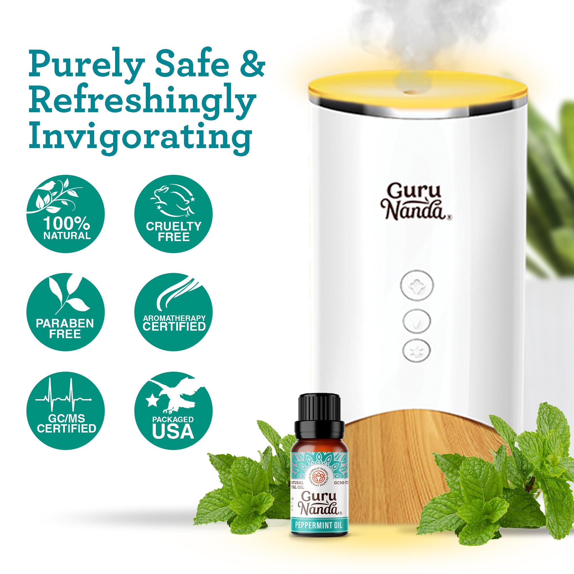 Foto 7 pulgar | Aceite Esencial De Menta Gurunanda  15 Ml  100% Puro Y Natural - Venta Internacional.