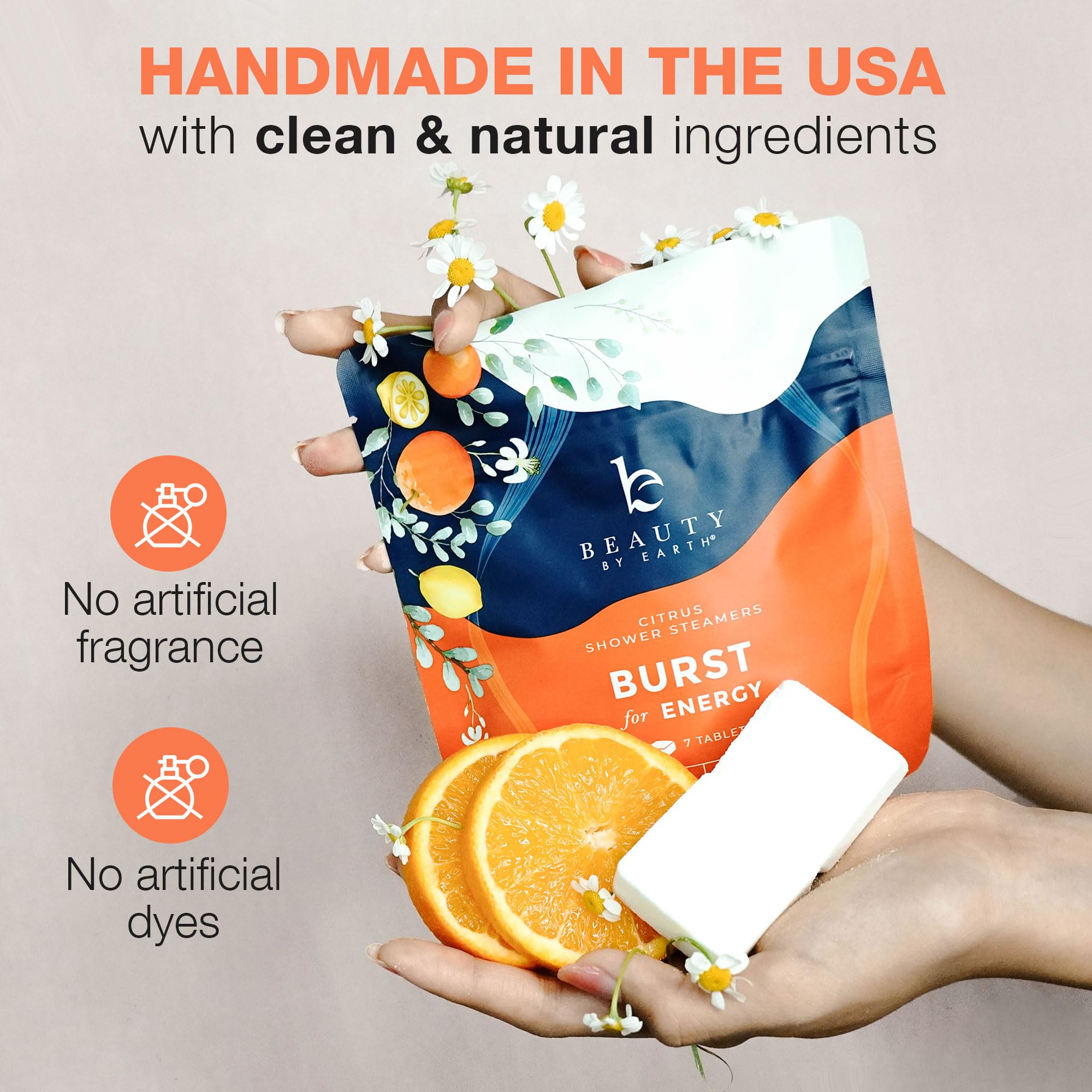 Foto 2 | Vaporizadores De Ducha Beauty De Earth Burst Con Aromaterapia Cítrica - Venta Internacional.