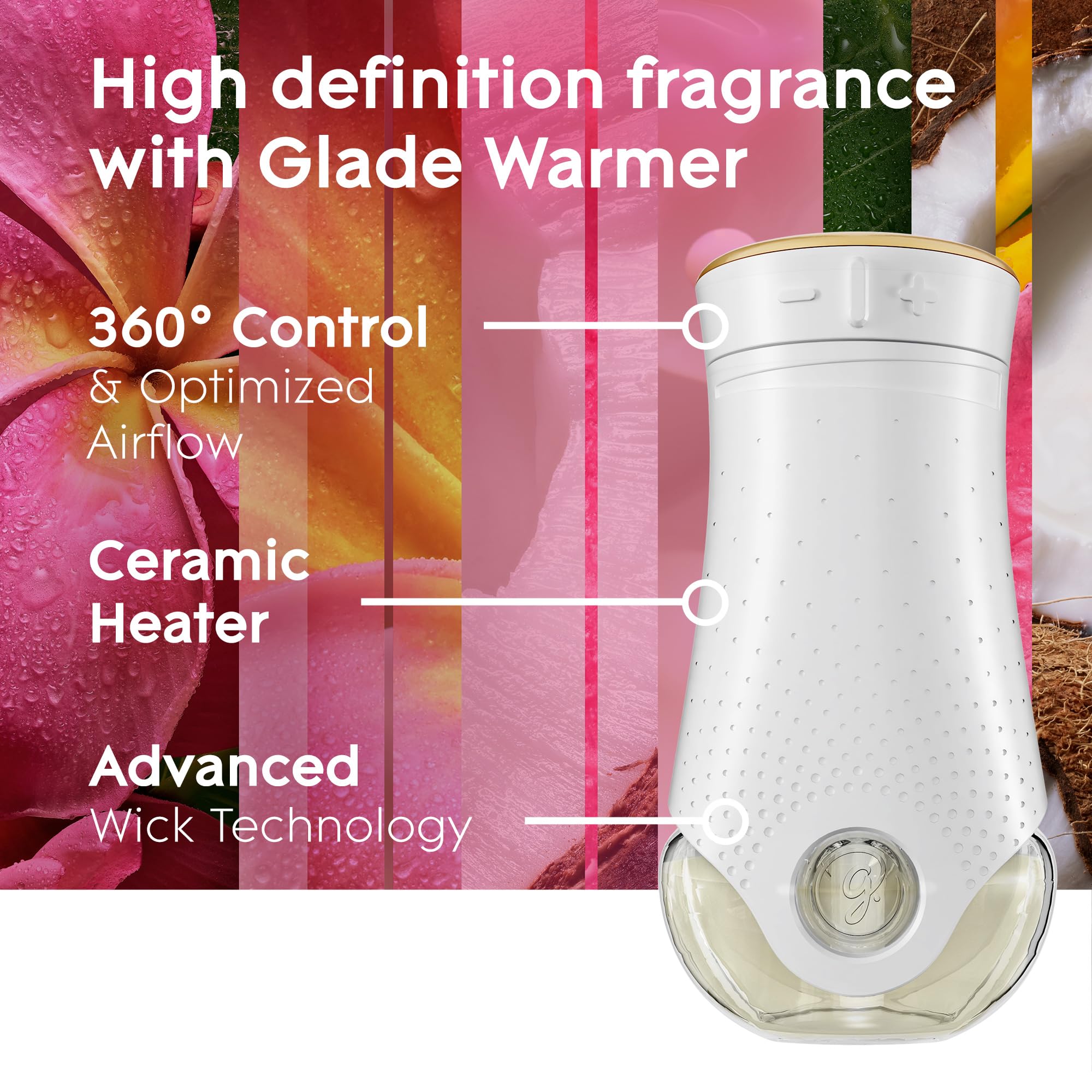 Foto 7 pulgar | Kit De Inicio Para Ambientadores Glade Plugins Tropical Blossoms - Venta Internacional.