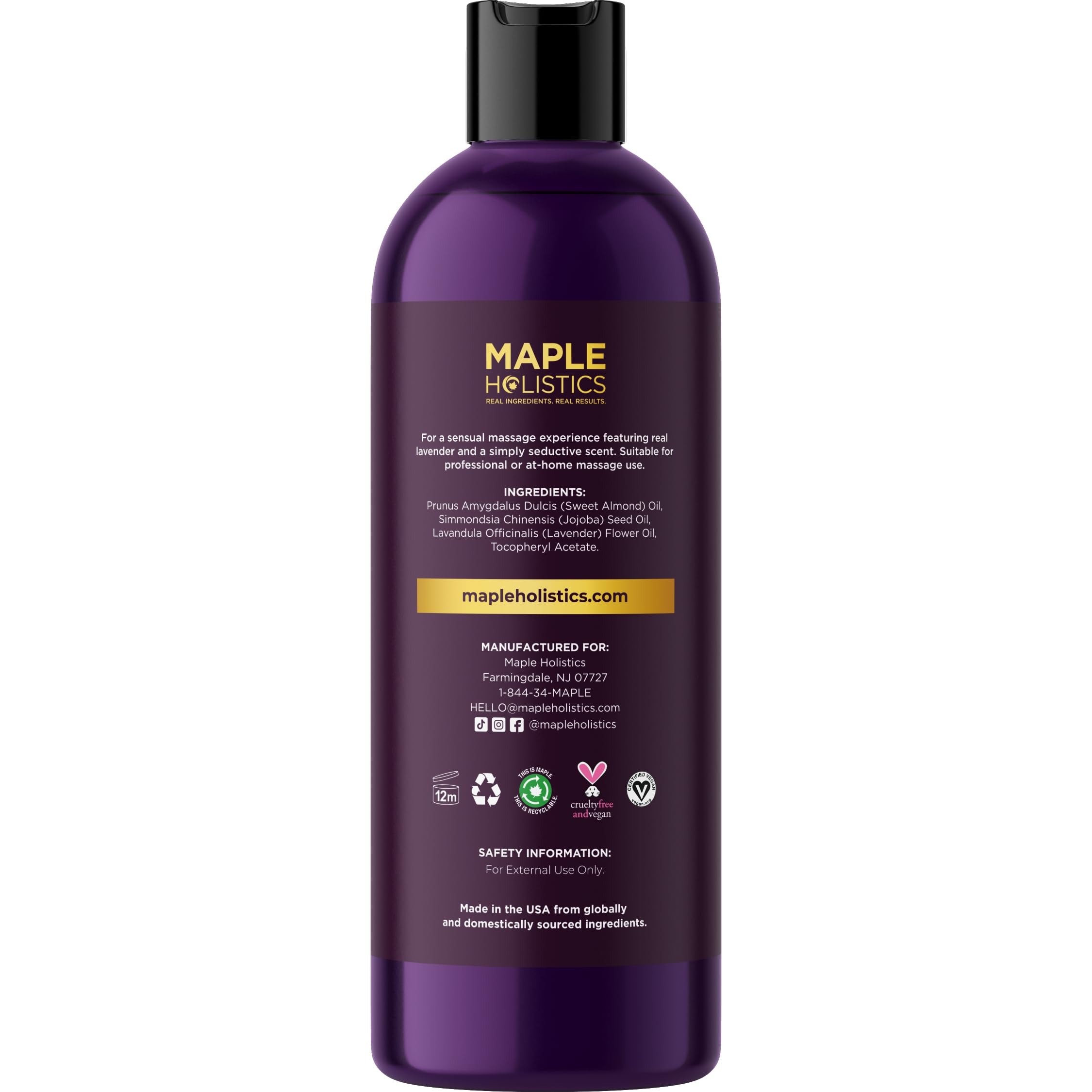 Foto 7 pulgar | Aceite De Masaje Maple Holistics Aromatherapy Sensual 240 Ml - Venta Internacional.