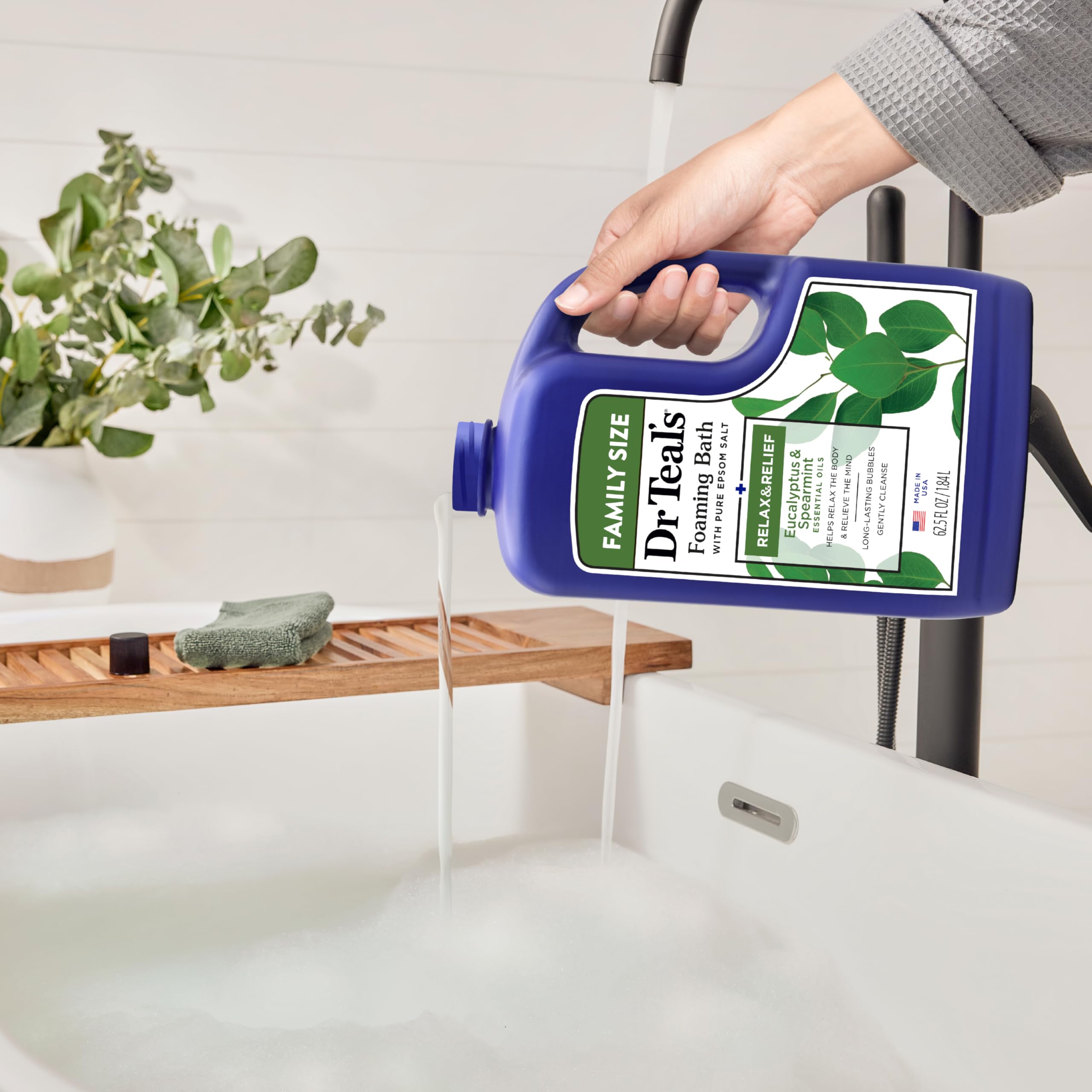 Foto 6 | Baño Espumoso Dr. Teal's Relax & Relief Eucalyptus 1 85 L - Venta Internacional.