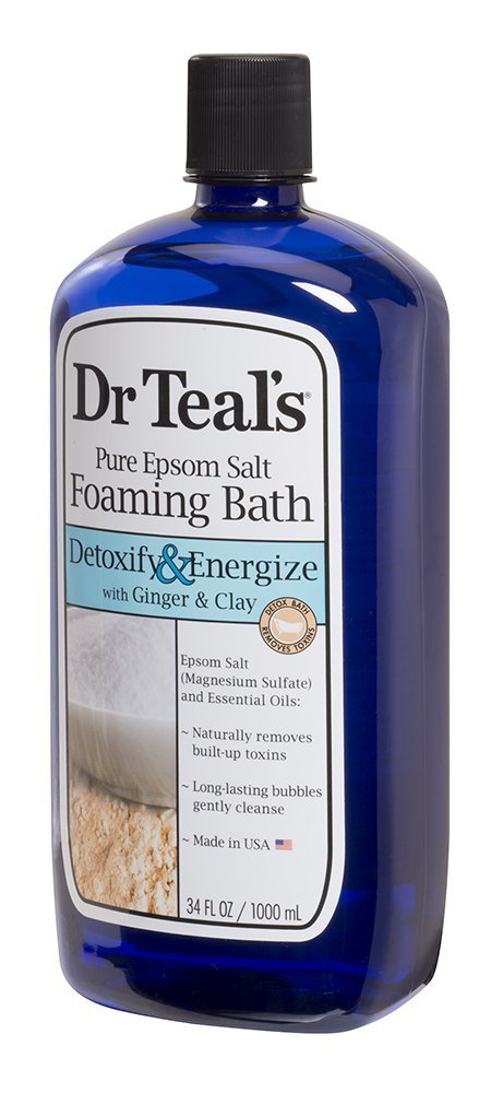 Foto 2 | Set De Regalo De Baño Espumoso Dr. Teal's Ginger & Clay  1 Litro (paquete De 2) - Venta Internacional.