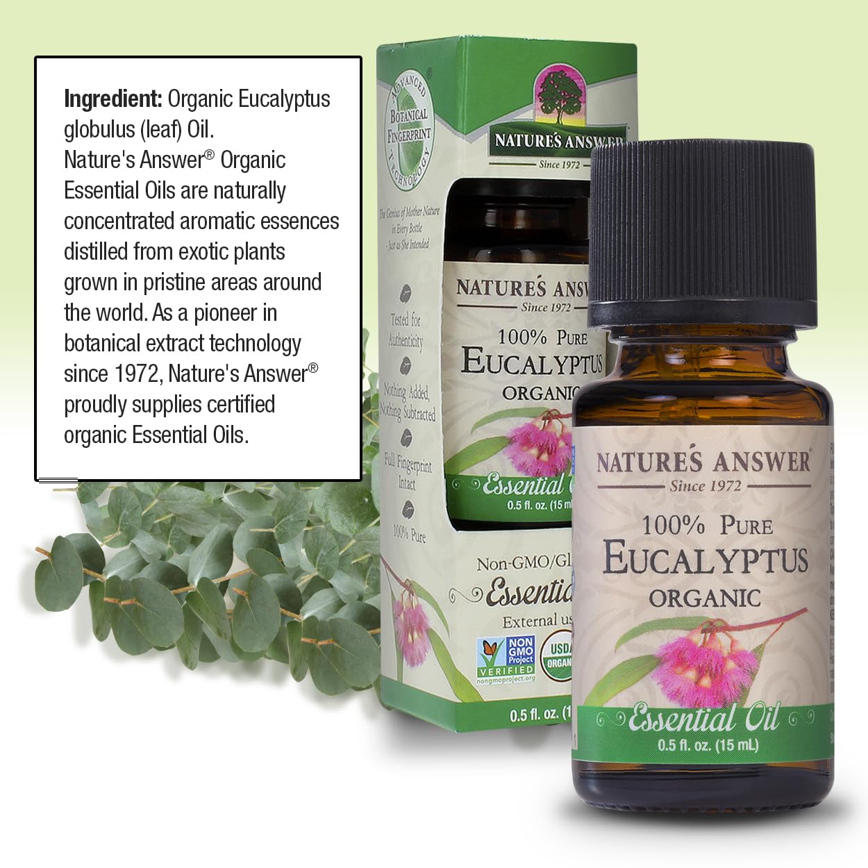 Foto 4 pulgar | Aceite Esencial De Eucalipto Nature's Answer  15 Ml  Usda Organic - Venta Internacional.