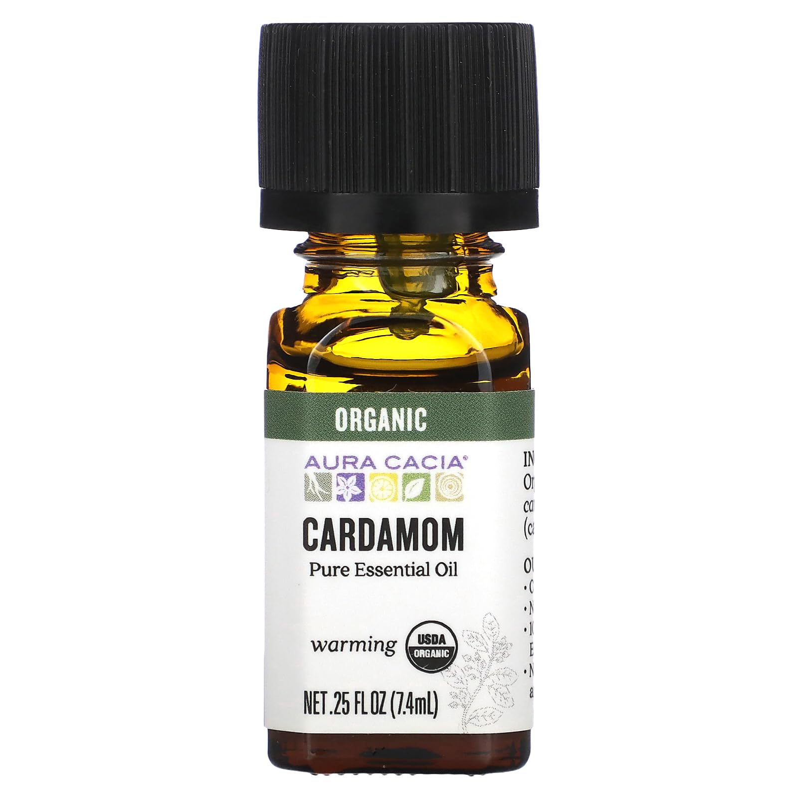 Foto 1 | Aceite Esencial Aura Cacia De Cardamomo Orgánico  7 Ml - Venta Internacional.