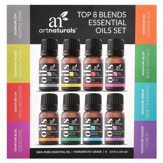 Foto 2 | Juego De Mezclas De Aceites Esenciales Artnaturals Top 8 Paquete De 8 Unidades - Venta Internacional.