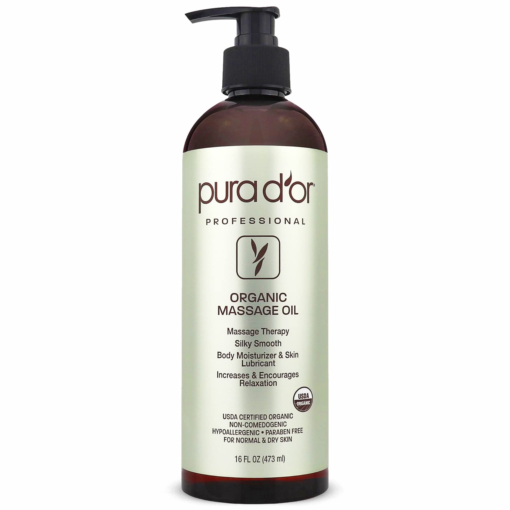 Foto 2 pulgar | Aceite De Terapia De Masaje Pura D'or Organic 473 Ml Con Almendra Y Albaricoque - Venta Internacional.