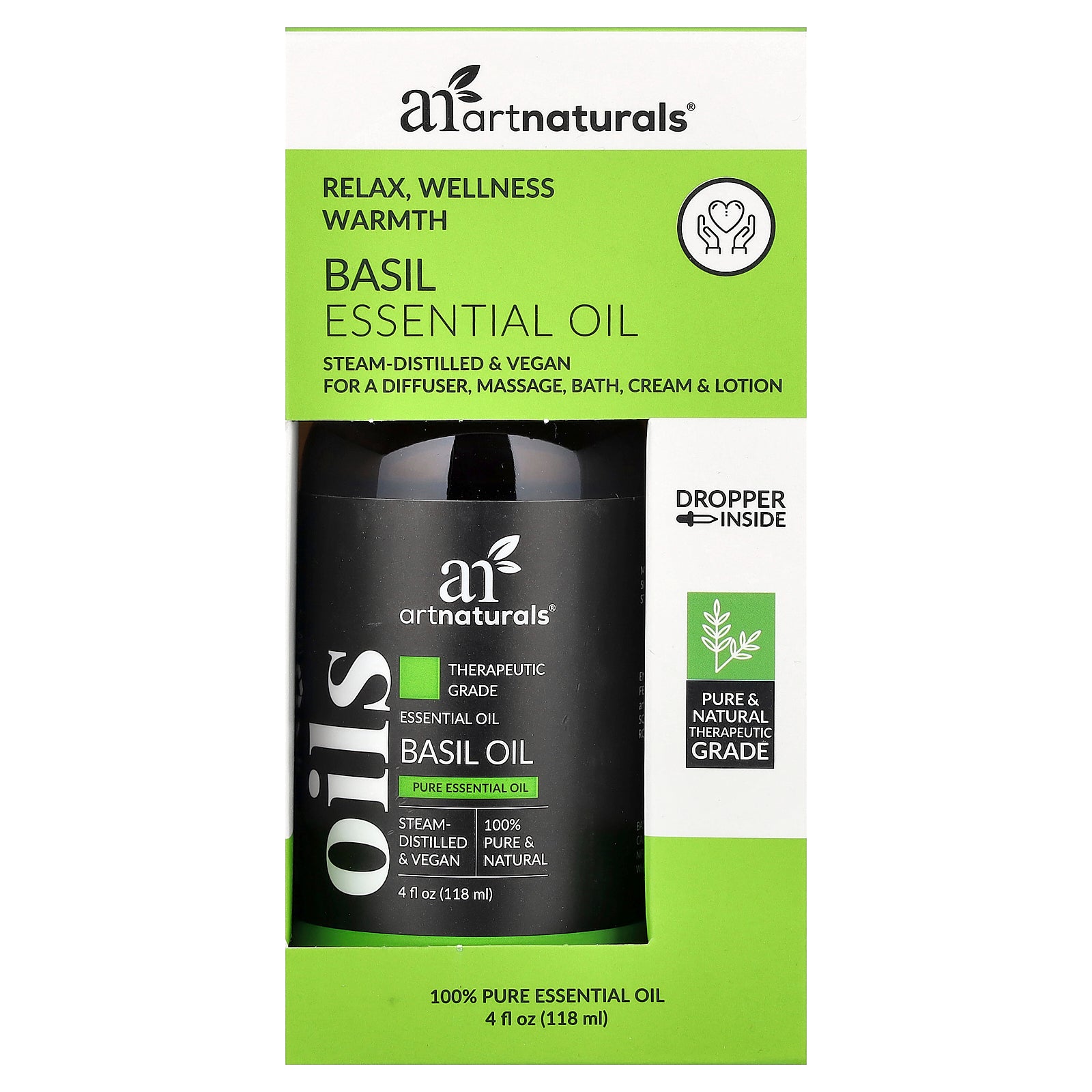 Foto 2 | Aceite Esencial Artnaturals Albahaca 118 Ml - Venta Internacional.