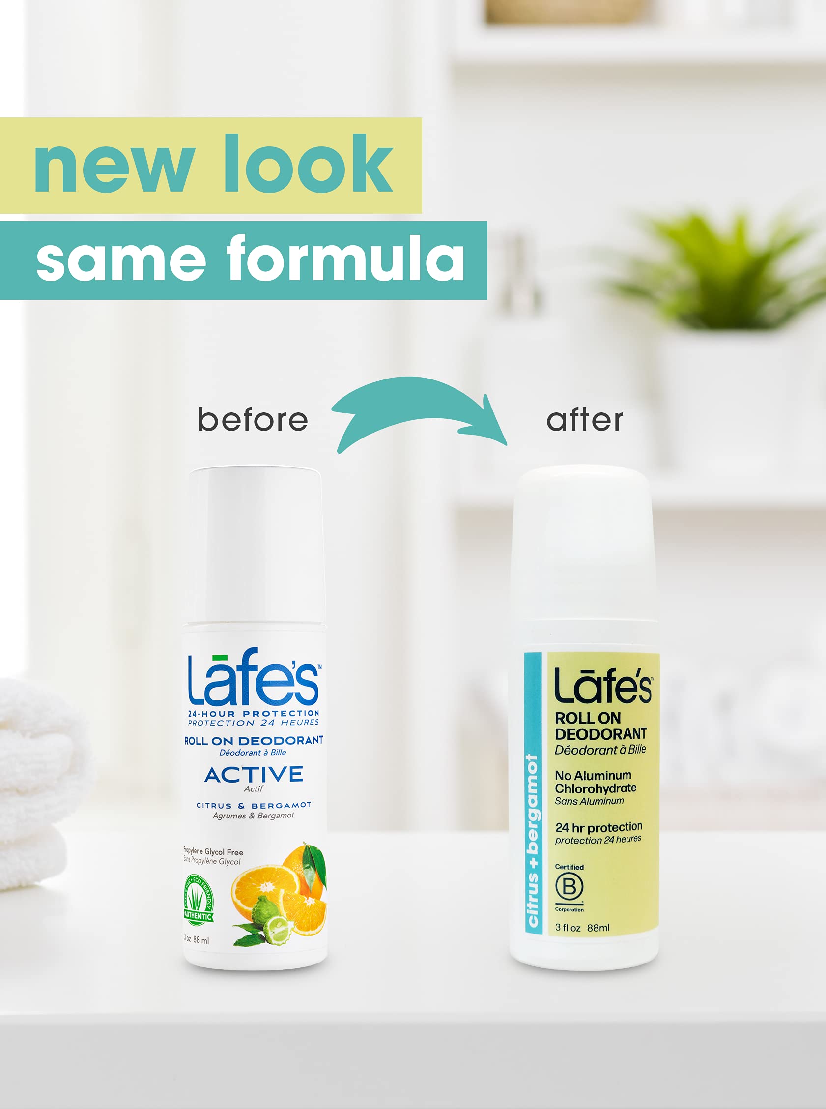 Foto 2 | Desodorante Lafe's Natural Roll-on  90 Ml  Cítricos Y Bergamota - Venta Internacional.