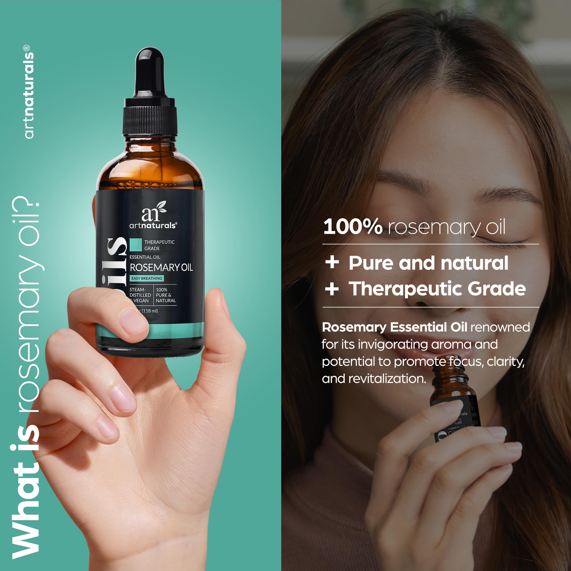 Foto 2 | Aceite Esencial Artnaturals De Romero  118 Ml  100% Puro  Terapéutico - Venta Internacional.