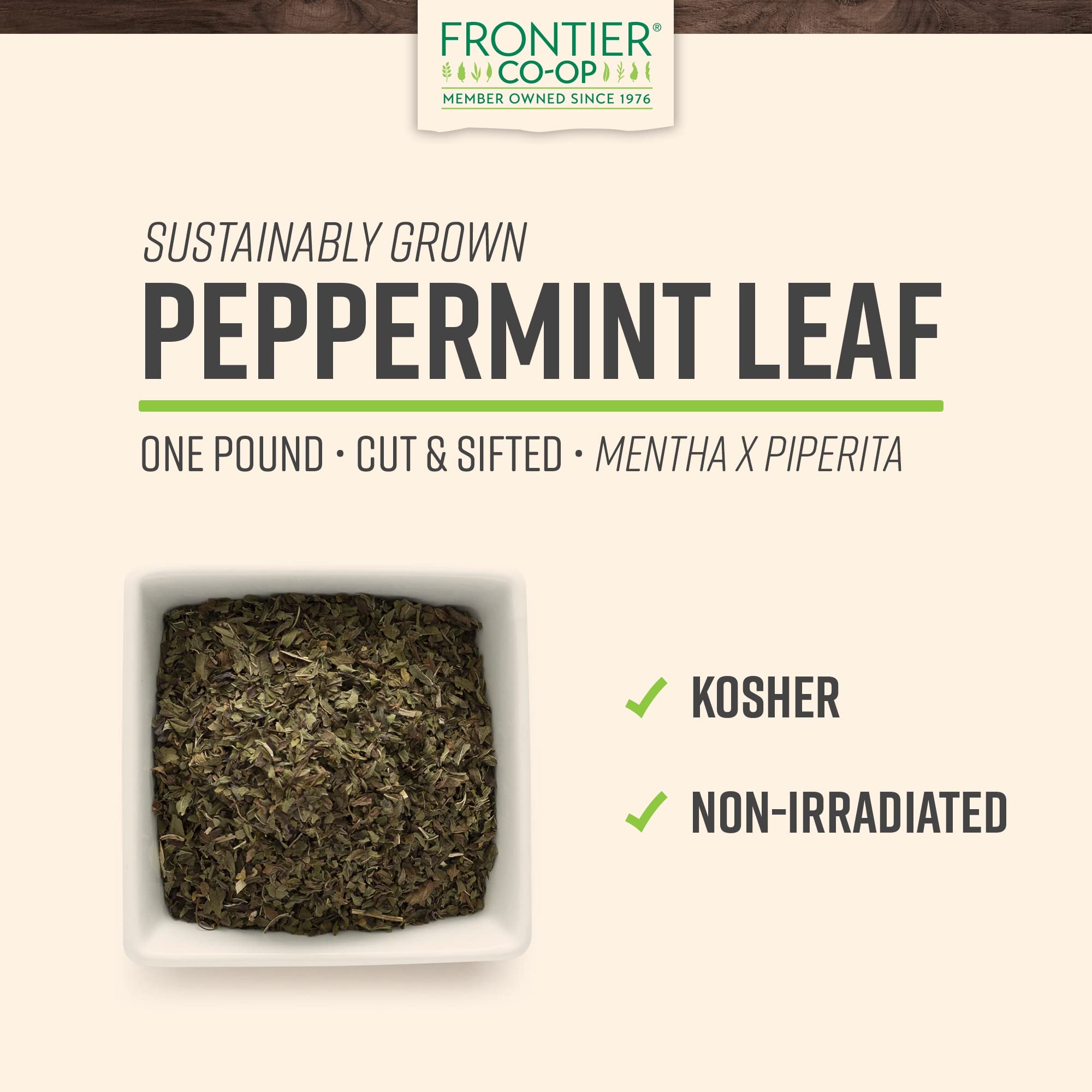 Foto 3 pulgar | Hoja De Menta Frontier Co-op  454 G  Cortada  Tamizada Para Té - Venta Internacional.