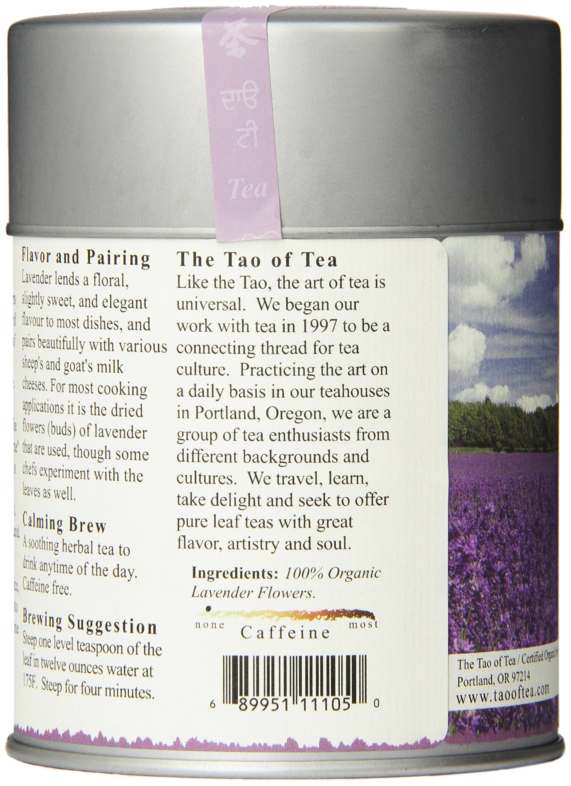 Foto 4 pulgar | Té De Hierbas The Tao Of Tea Lavanda  60 Ml  Hojas Sueltas  100% Orgánico - Venta Internacional.