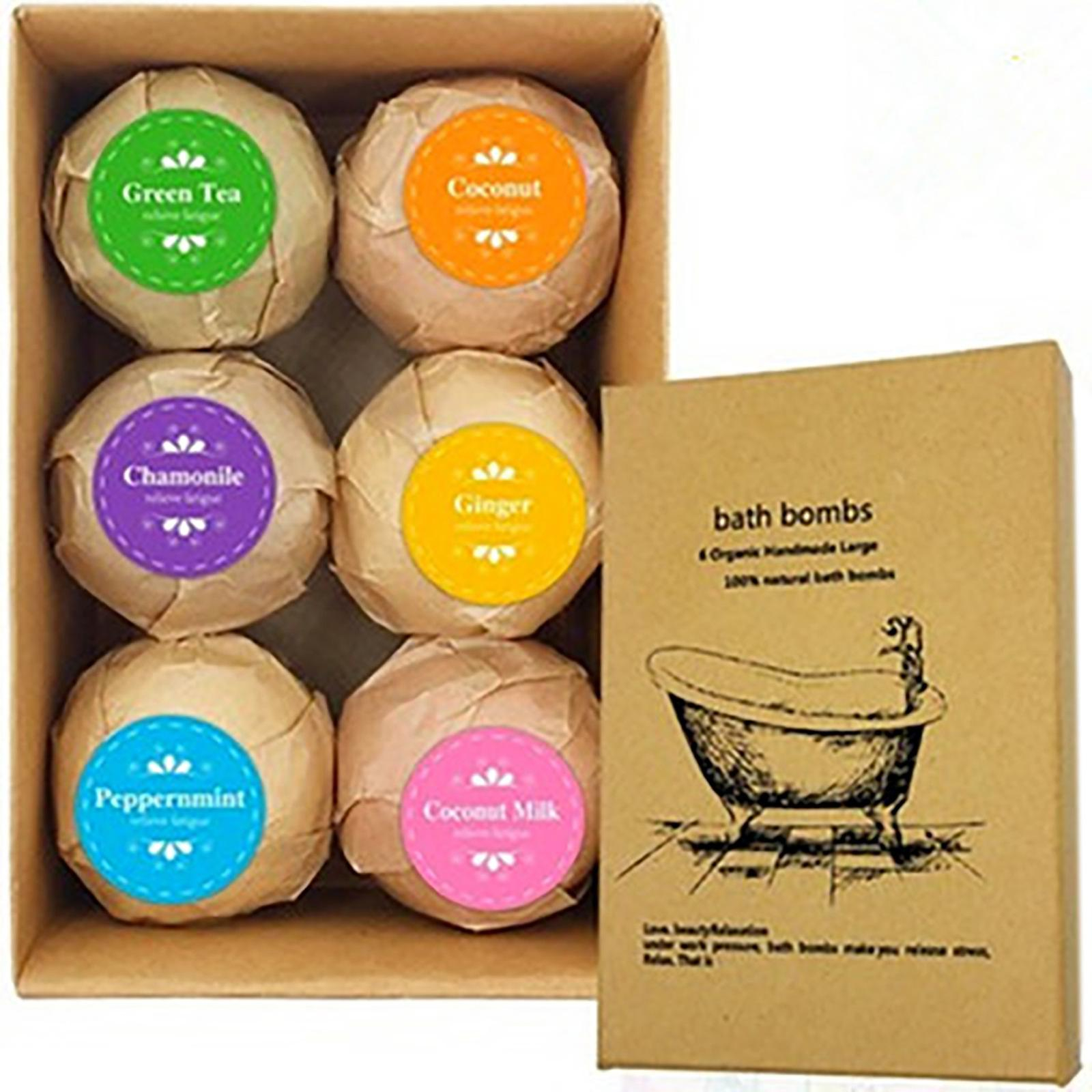 Foto 2 pulgar | Bombas De Baño Huoguo  Sal Marina Natural  Lavanda  Con Caja De Regalo  6 Unidades - Venta Internacional.