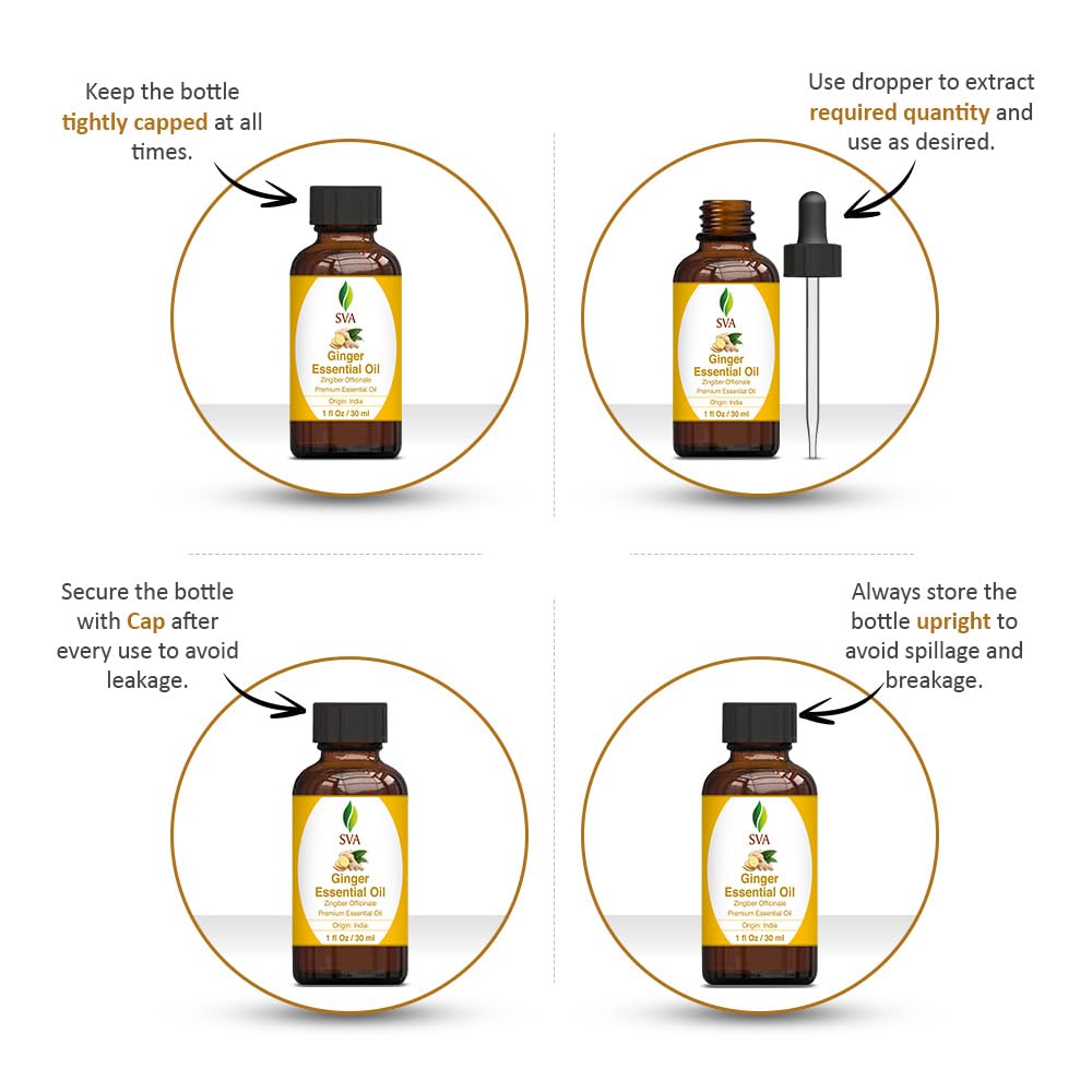 Foto 3 pulgar | Aceite Esencial Sva De Jengibre  30 Ml  100% Natural Para Difusor - Venta Internacional.
