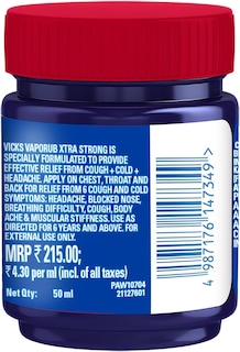Foto 2 | Pomada De Vapor Calmante Vaporub Vicks Xtra Strong 50 Ml - Venta Internacional.