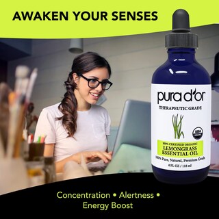 Foto 2 | Aceite Esencial Pura D'or Organic Lemongrass 120 Ml Terapéutico - Venta Internacional.
