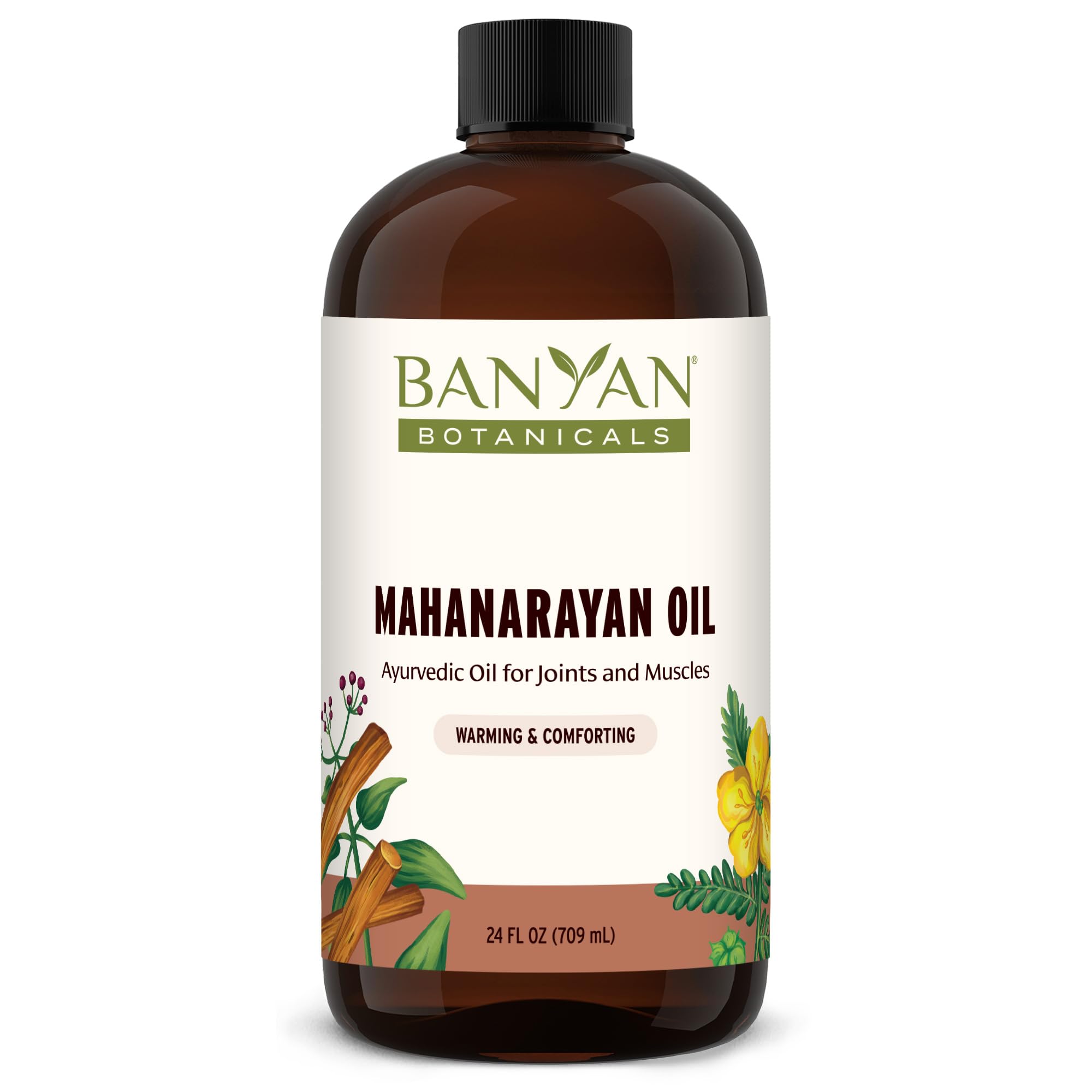 Foto 2 pulgar | Aceite De Masaje Banyan Botanicals Mahanarayan 99% Orgánico 720 Ml - Venta Internacional.