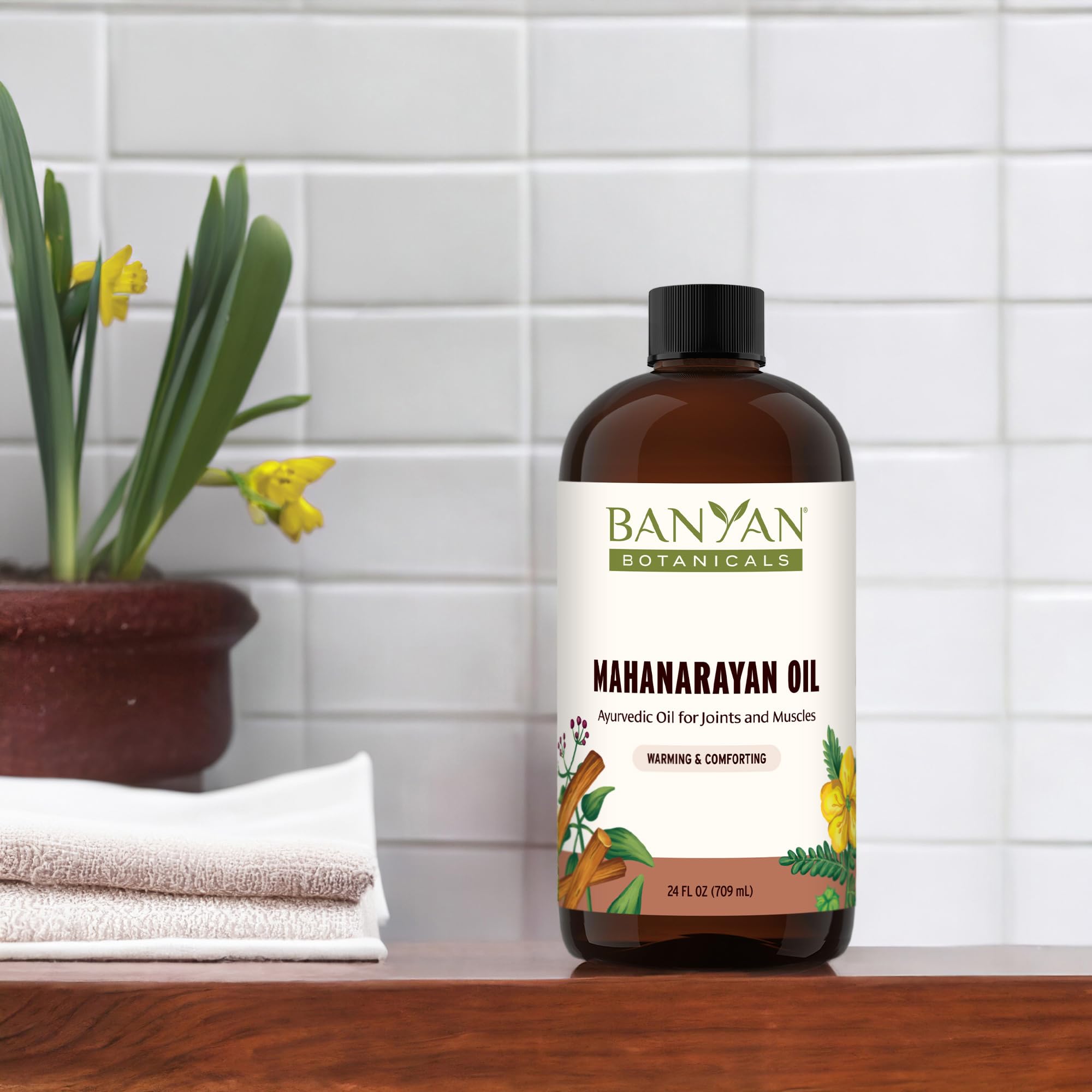 Foto 6 pulgar | Aceite De Masaje Banyan Botanicals Mahanarayan 99% Orgánico 720 Ml - Venta Internacional.