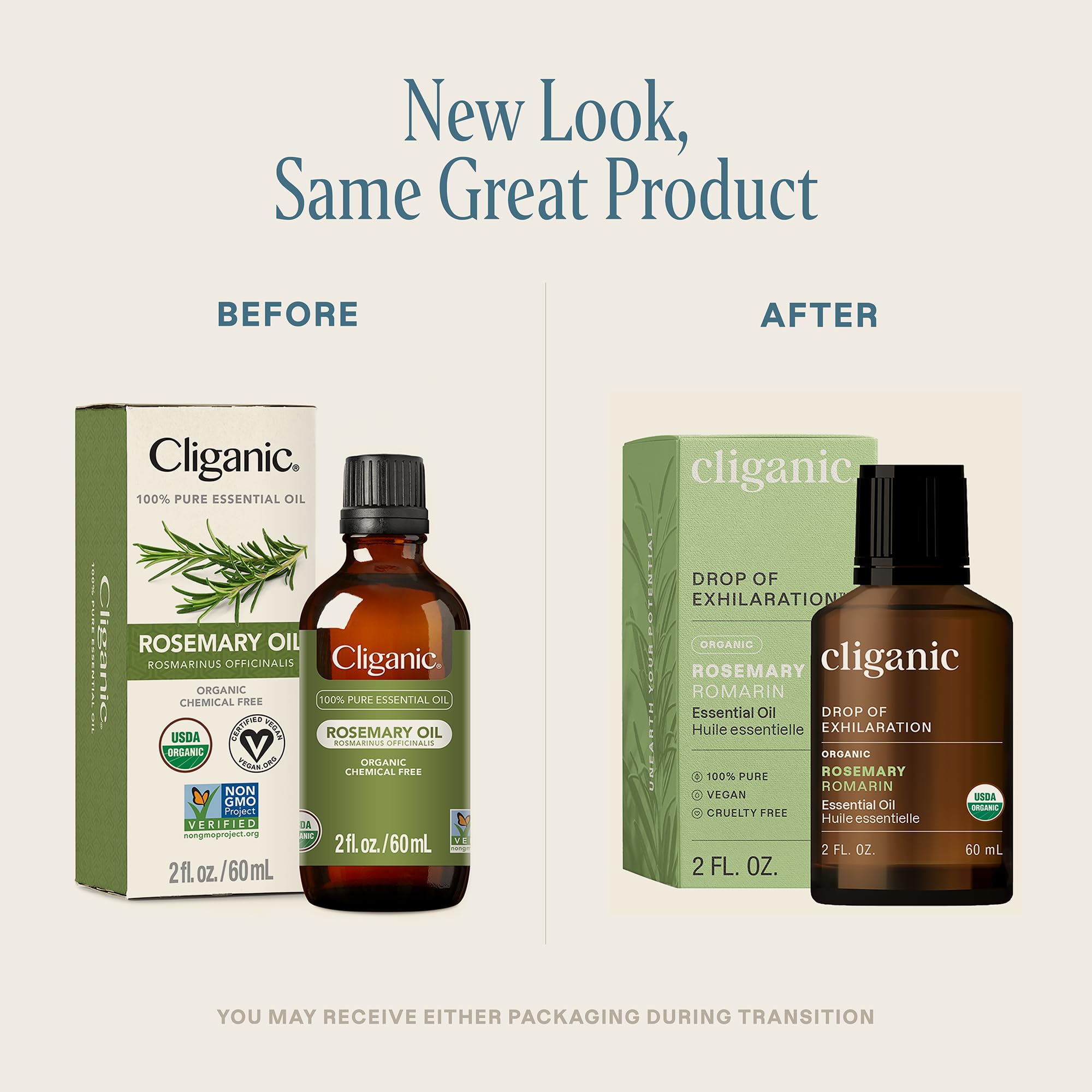 Foto 2 | Aceite Esencial Cliganic Organic De Romero  60 Ml  100% Puro - Venta Internacional.