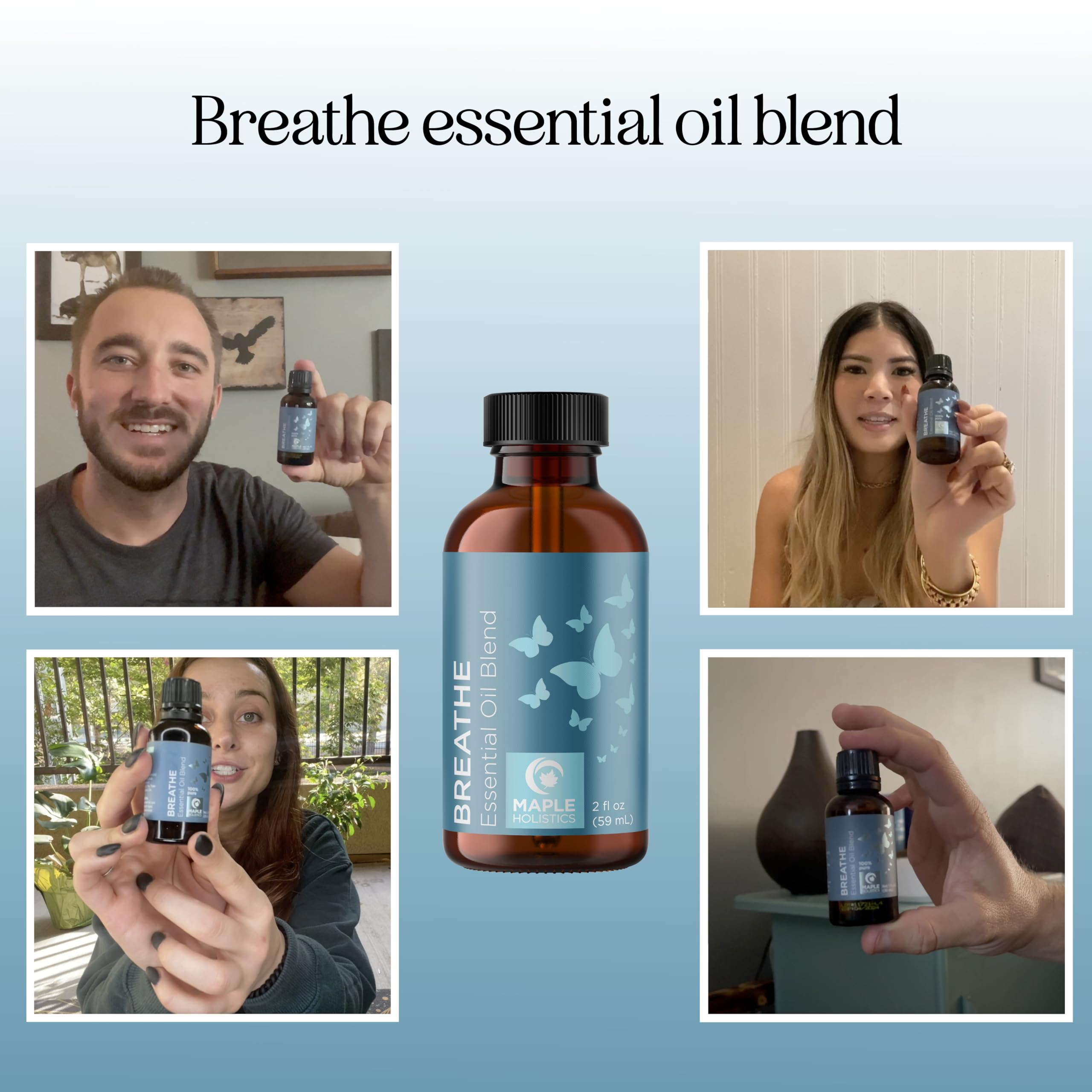 Foto 2 | Mezcla De Aceites Esenciales Maple Holistics Breathe 60 Ml - Venta Internacional.