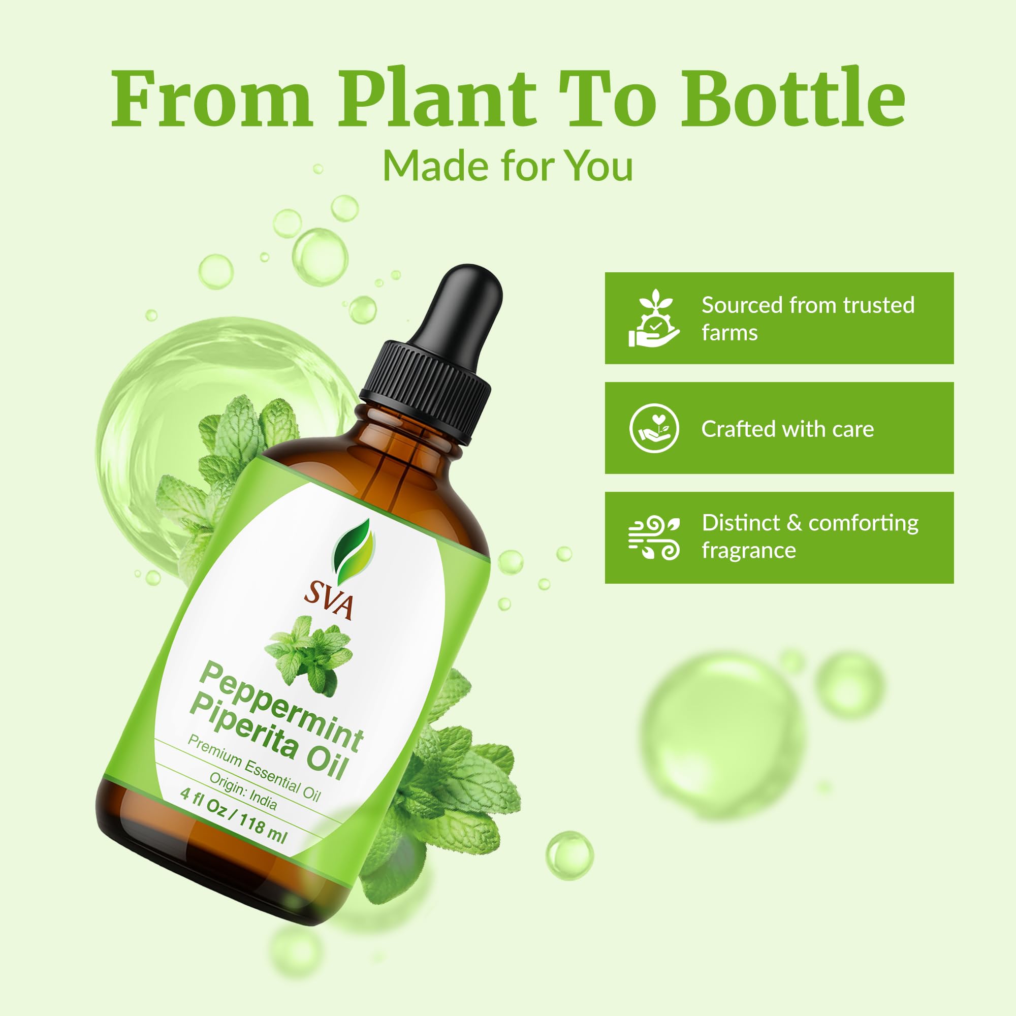 Foto 5 pulgar | Aceite Esencial Sva Piperita De Menta  120 Ml  100% Natural - Venta Internacional.