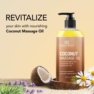 Foto 3 | Aceite De Masaje Botanic Hearth Coconut Ultra Glide 240 Ml - Venta Internacional.