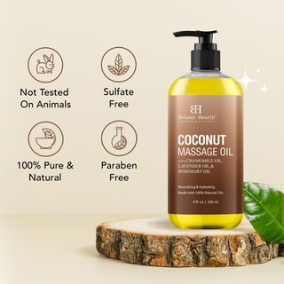 Foto 5 | Aceite De Masaje Botanic Hearth Coconut Ultra Glide 240 Ml - Venta Internacional.