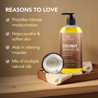 Foto 7 | Aceite De Masaje Botanic Hearth Coconut Ultra Glide 240 Ml - Venta Internacional.