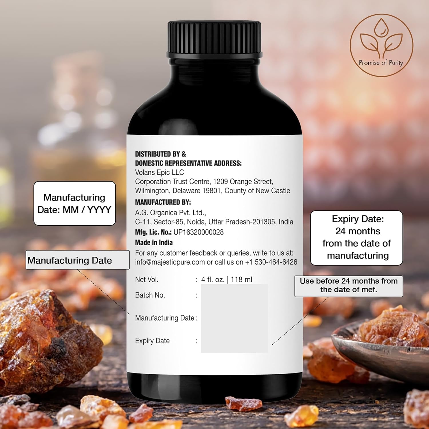 Foto 7 pulgar | Aceite Esencial Majestic Pure De Incienso 120 Ml (paquete De 2) - Venta Internacional.