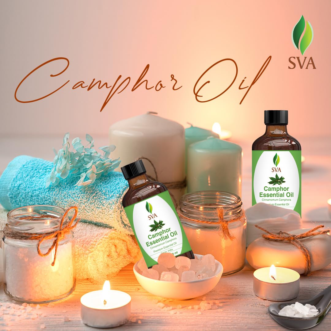Foto 6 pulgar | Aceite Esencial De Alcanfor Sva 100% Natural  120 Ml Con Gotero - Venta Internacional.