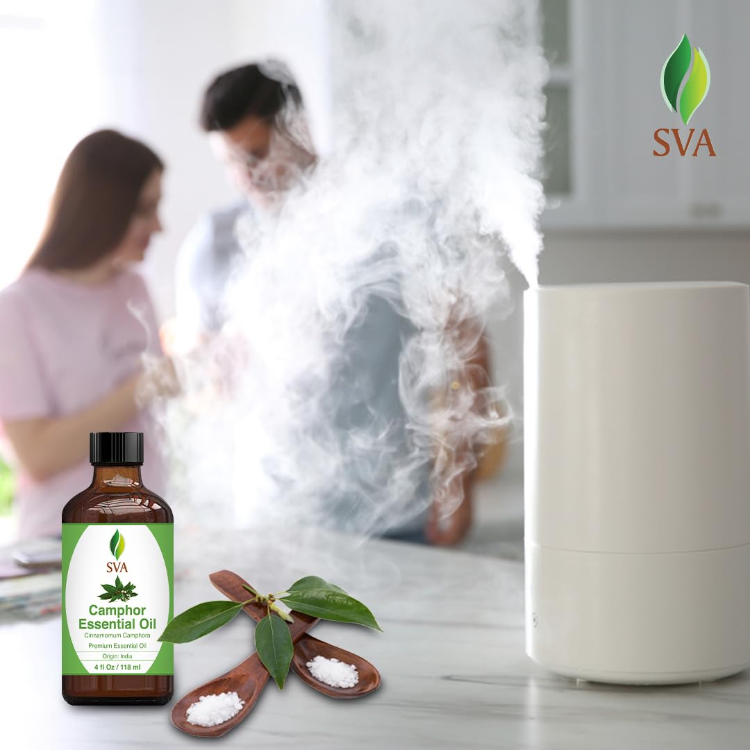 Foto 7 pulgar | Aceite Esencial De Alcanfor Sva 100% Natural  120 Ml Con Gotero - Venta Internacional.