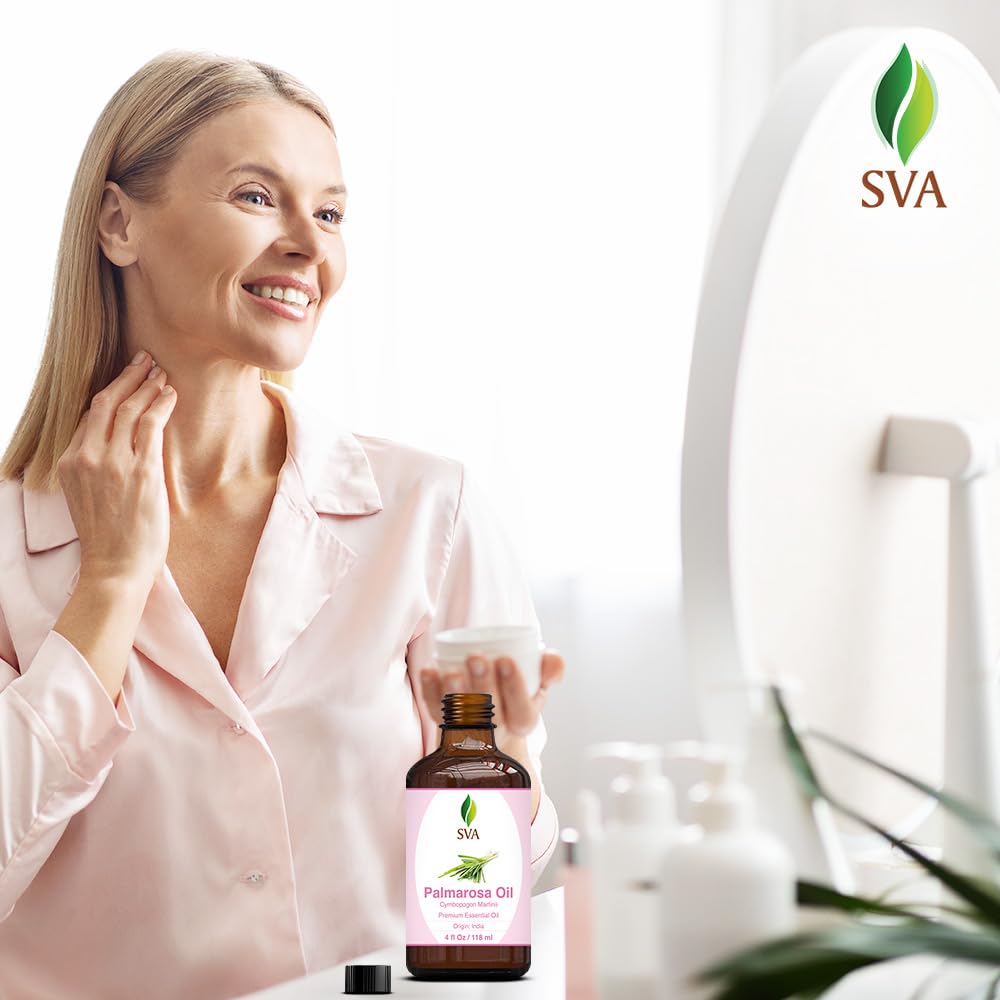 Foto 6 | Aceite Esencial Sva Palmarosa 120 Ml 100% Natural Con Gotero - Venta Internacional.