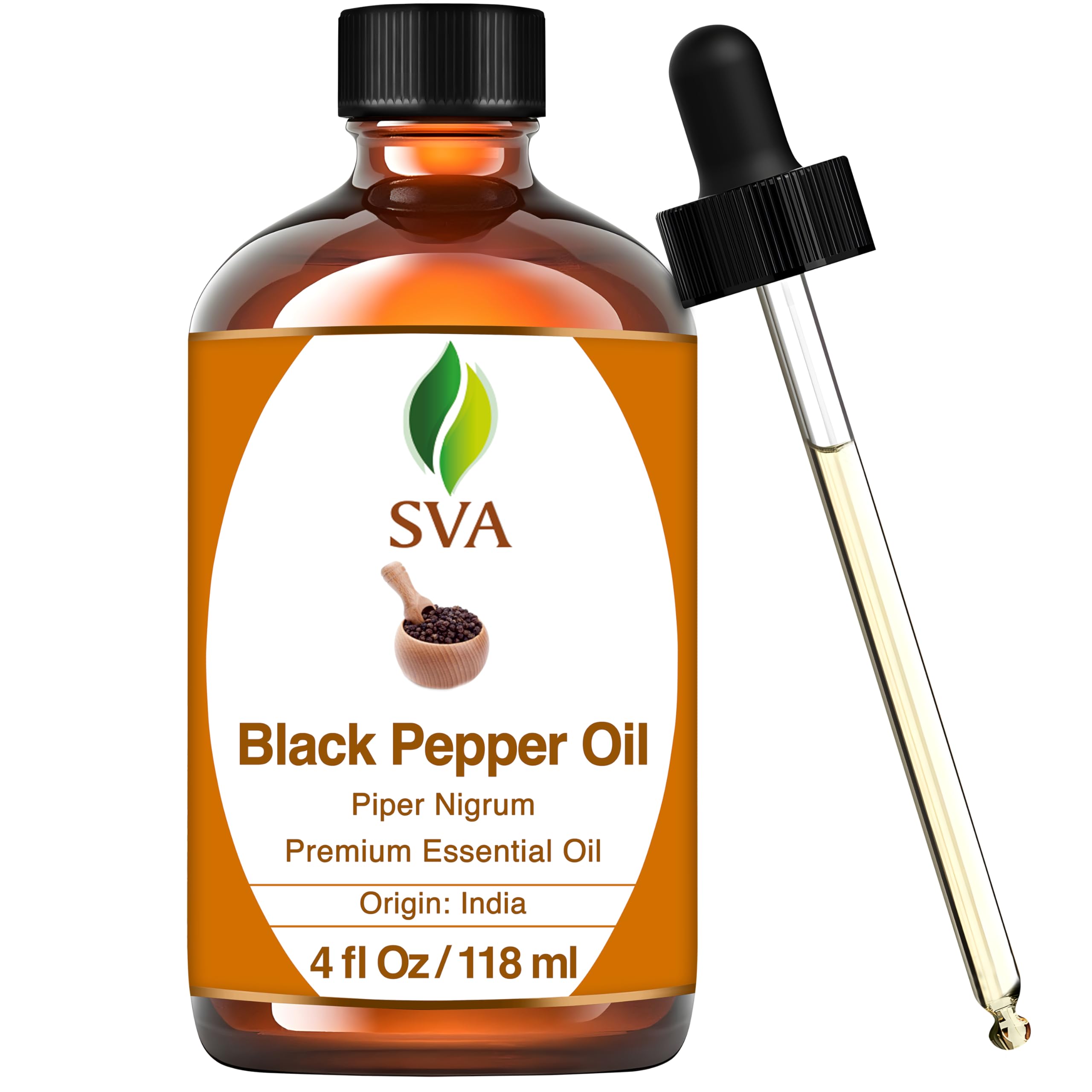 Foto 1 | Aceite Esencial Sva Black Pepper 120 Ml 100% Natural Con Gotero - Venta Internacional.