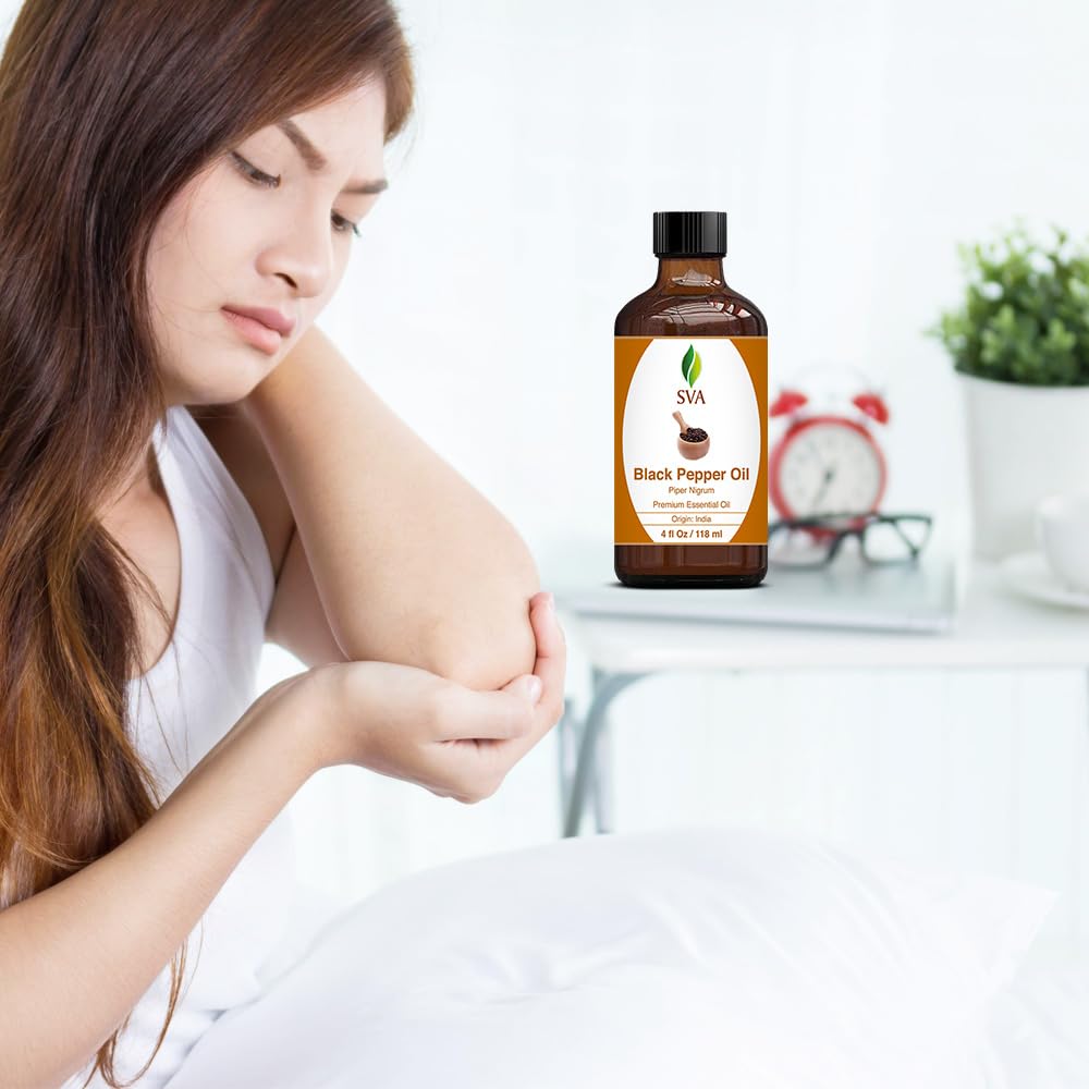 Foto 8 pulgar | Aceite Esencial Sva Black Pepper 120 Ml 100% Natural Con Gotero - Venta Internacional.