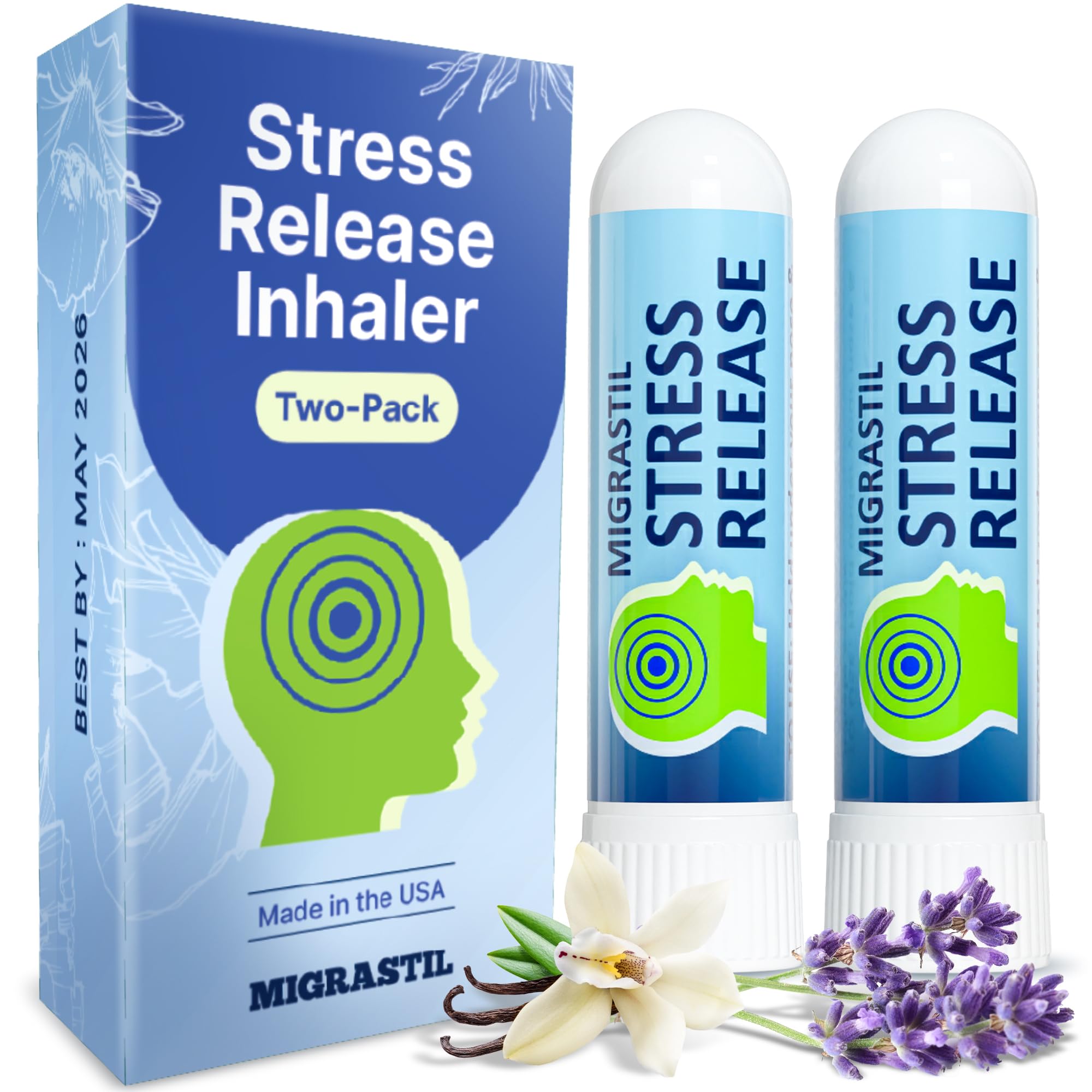 Foto 2 pulgar | Inhaler Basic Vigor Migrastil Stress Release  Paquete De 2 - Venta Internacional.
