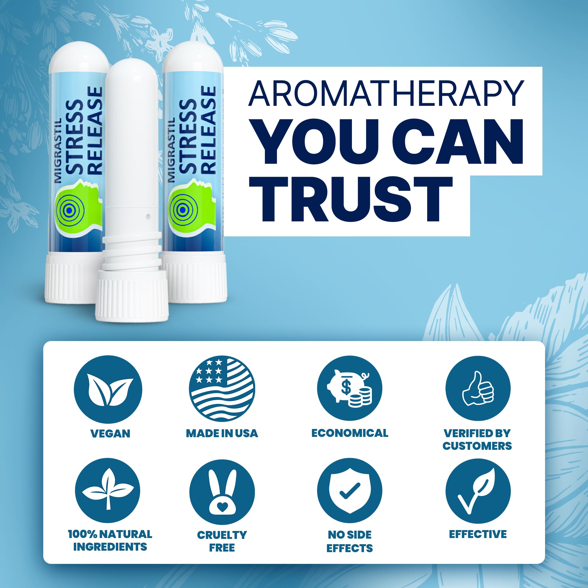 Foto 5 | Inhaler Basic Vigor Migrastil Stress Release  Paquete De 2 - Venta Internacional.