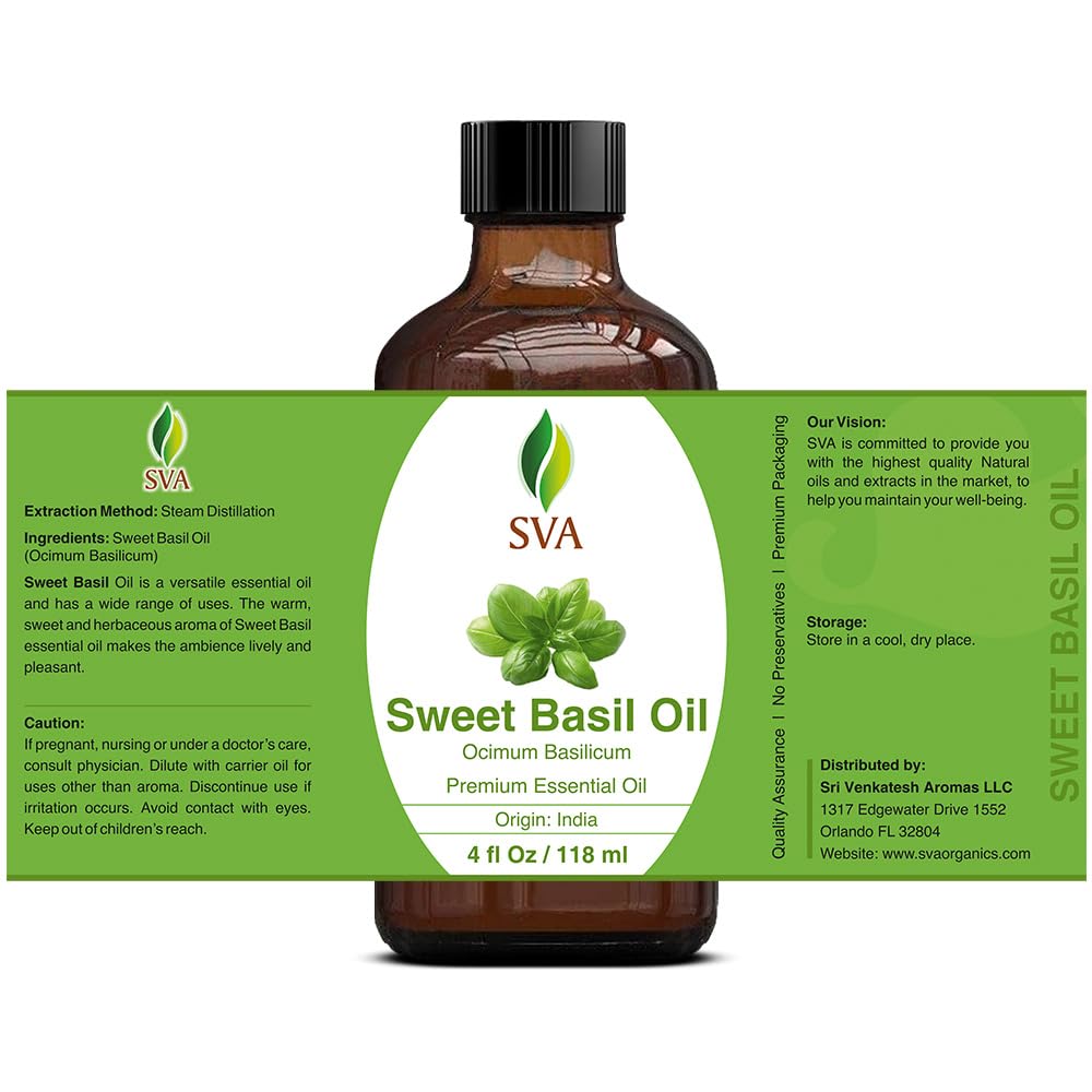 Foto 4 | Aceite Esencial Sva Sweet Basil 120 Ml 100% Natural Para Difusor - Venta Internacional.