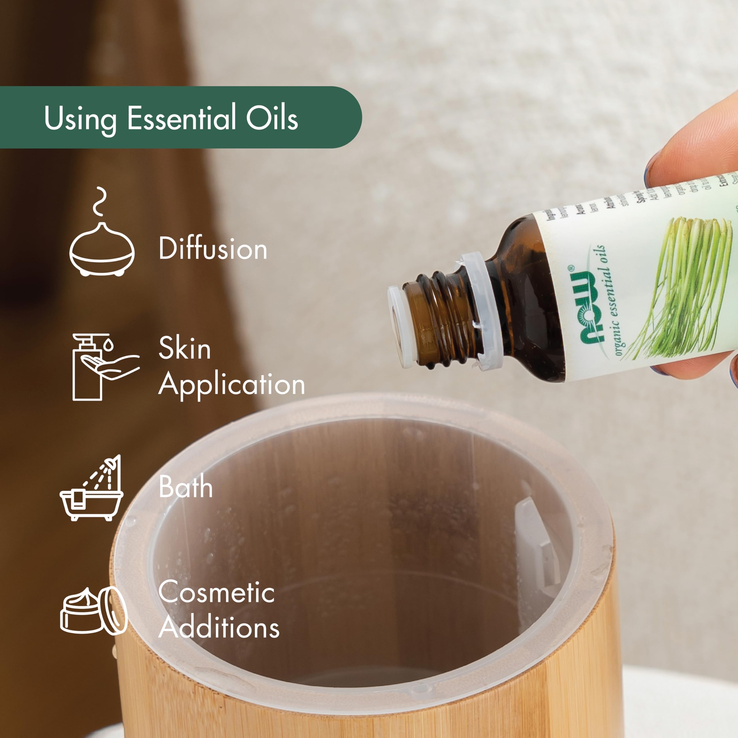 Foto 4 | Aceite Esencial Now Foods De Menta Orgánica  30 Ml  100% Puro - Venta Internacional.