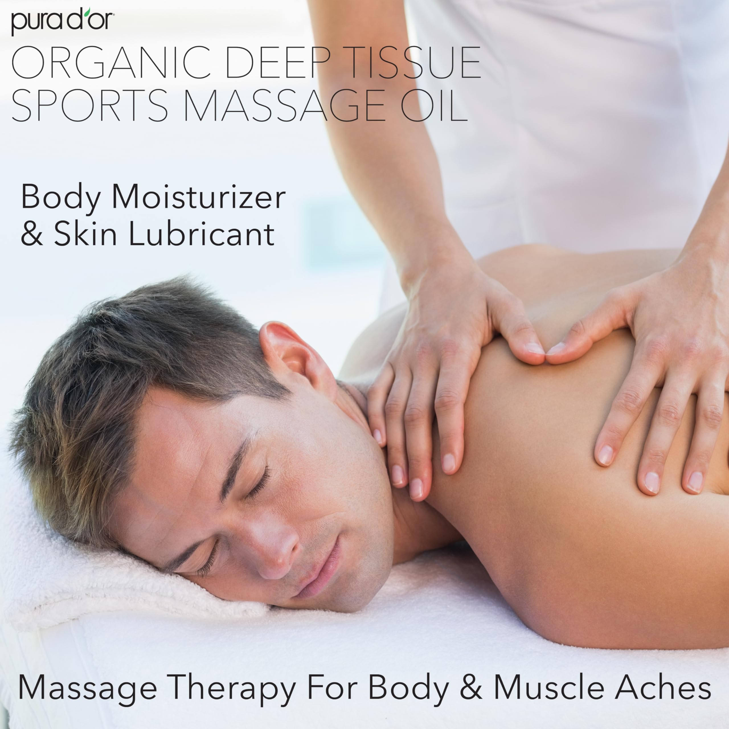 Foto 4 pulgar | Aceite De Masaje Pura D'or Organic Deep Tissue Sports 480ml - Venta Internacional.