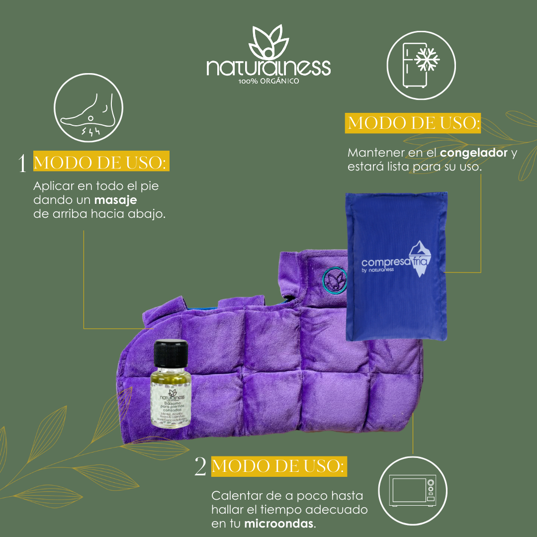 Foto 4 | Compresa para Pie y Tobillo Grande Naturalness con Semillas y Plantas Medicinales