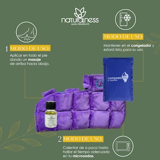 Foto 4 | Compresa para Pie y Tobillo Grande Naturalness con Semillas y Plantas Medicinales
