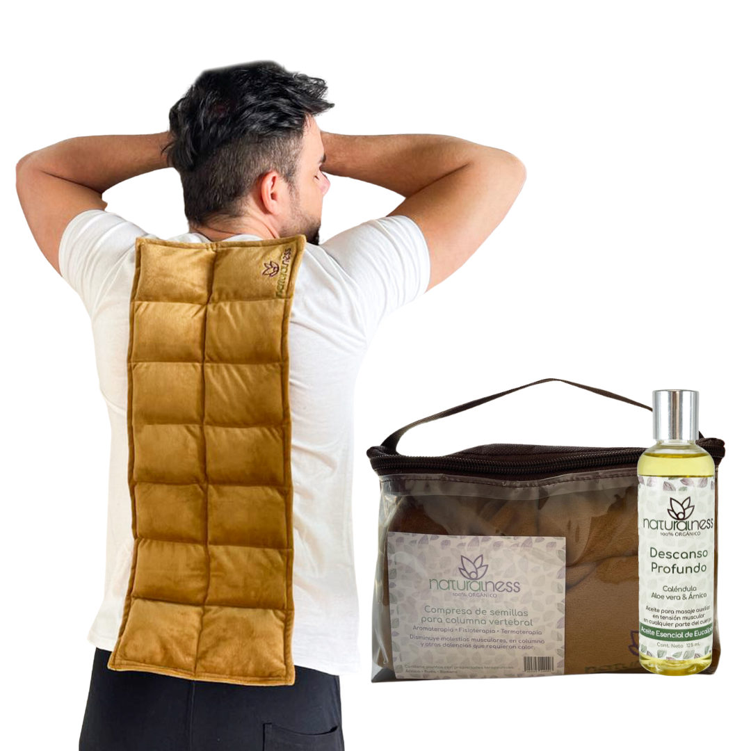 Compresa para Cuello y Hombros Naturalness Hecha con Semillas y Plantas Medicinales