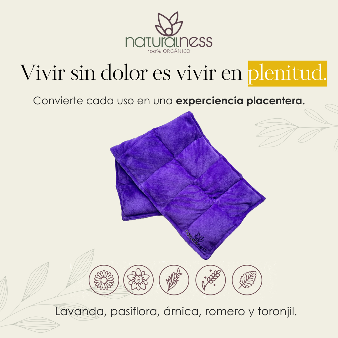 Foto 4 pulgar | Compresa para Cuello y Hombros Naturalness Hecha con Semillas y Plantas Medicinales