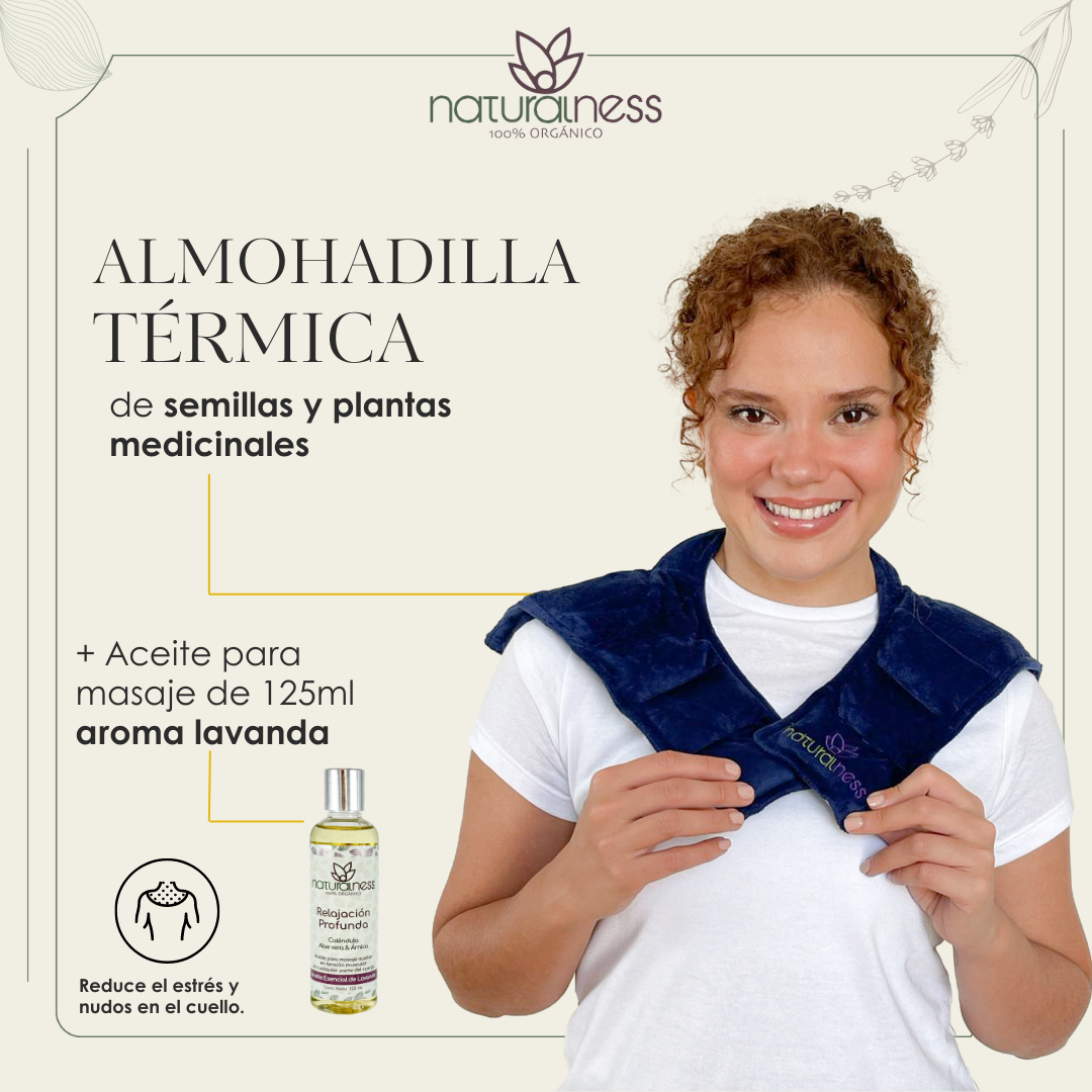 Foto 2 | Compresa para Cuello y Hombros Naturalness Hecha con Semillas y Plantas Medicinales