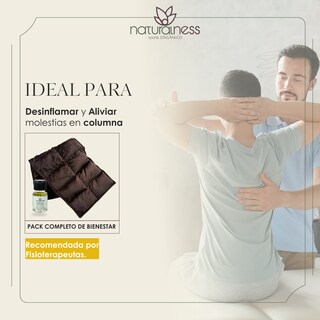 Foto 3 | Compresa para Columna Vertebral Lumbar Naturalness Hecha con Semillas y Plantas Medicinales