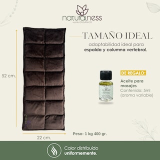 Foto 5 | Compresa para Columna Vertebral Lumbar Naturalness Hecha con Semillas y Plantas Medicinales