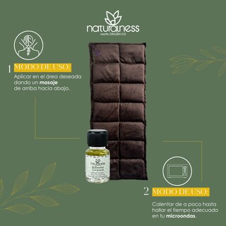 Foto 6 | Compresa para Columna Vertebral Lumbar Naturalness Hecha con Semillas y Plantas Medicinales